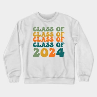 Groovy Class of 2024 Graduation Crewneck Sweatshirt